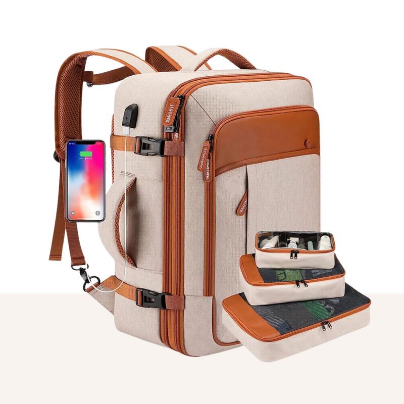 Mochila Feminina de Viagem VersaBag + 3 Necessaires GRÁTIS!