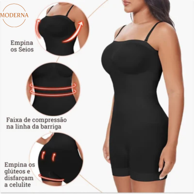 Body Modelador com Alça Removível – Ajuste Perfeito e Design Sofisticado