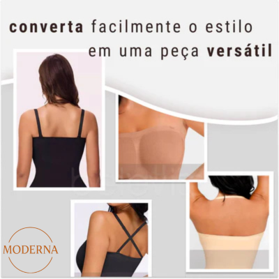 Body Modelador com Alça Removível – Ajuste Perfeito e Design Sofisticado