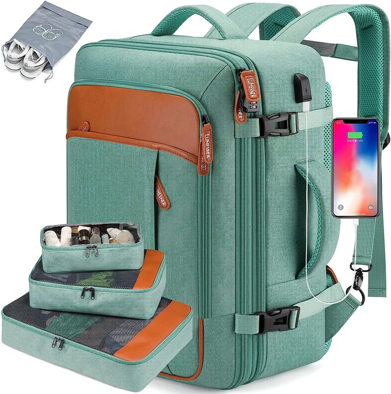Mochila Feminina de Viagem VersaBag + 3 Necessaires GRÁTIS!